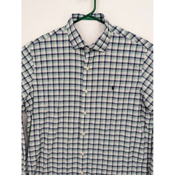 Polo Ralph Lauren Men's XL Performance Checked Long Sleeve Button Up Shirt Nylon - Picture 3 of 8